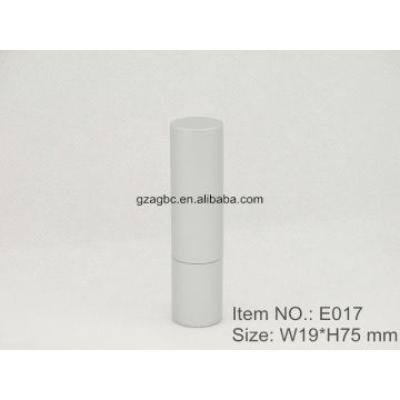 Envase redondo de aluminio de tubo de lápiz labial E017 de plata, taza de tamaño 12.1/12.7